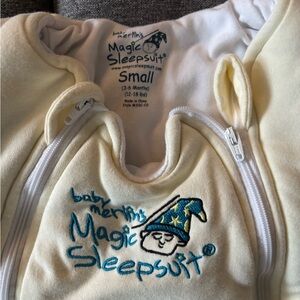 Baby Merlin's Magic Sleepsuit - Soft Cream Sleep Sack